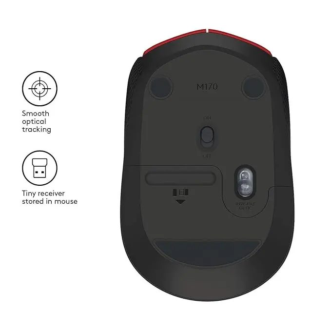 Logitech M171 Wireless Mouse Red-image-4