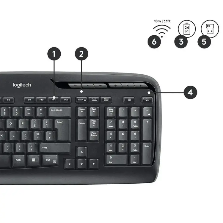 Logitech MK330 Wireless Combo Black-image-4