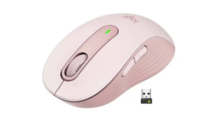 Logitech Wireless Mouse M650 L Signature Rose-image-1