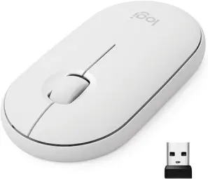 Logitech Wireless Mouse Pebble M350 BT White