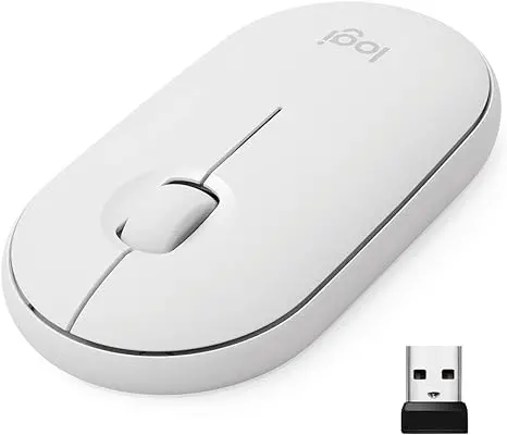 Logitech Wireless Mouse Pebble M350 BT White-image-1