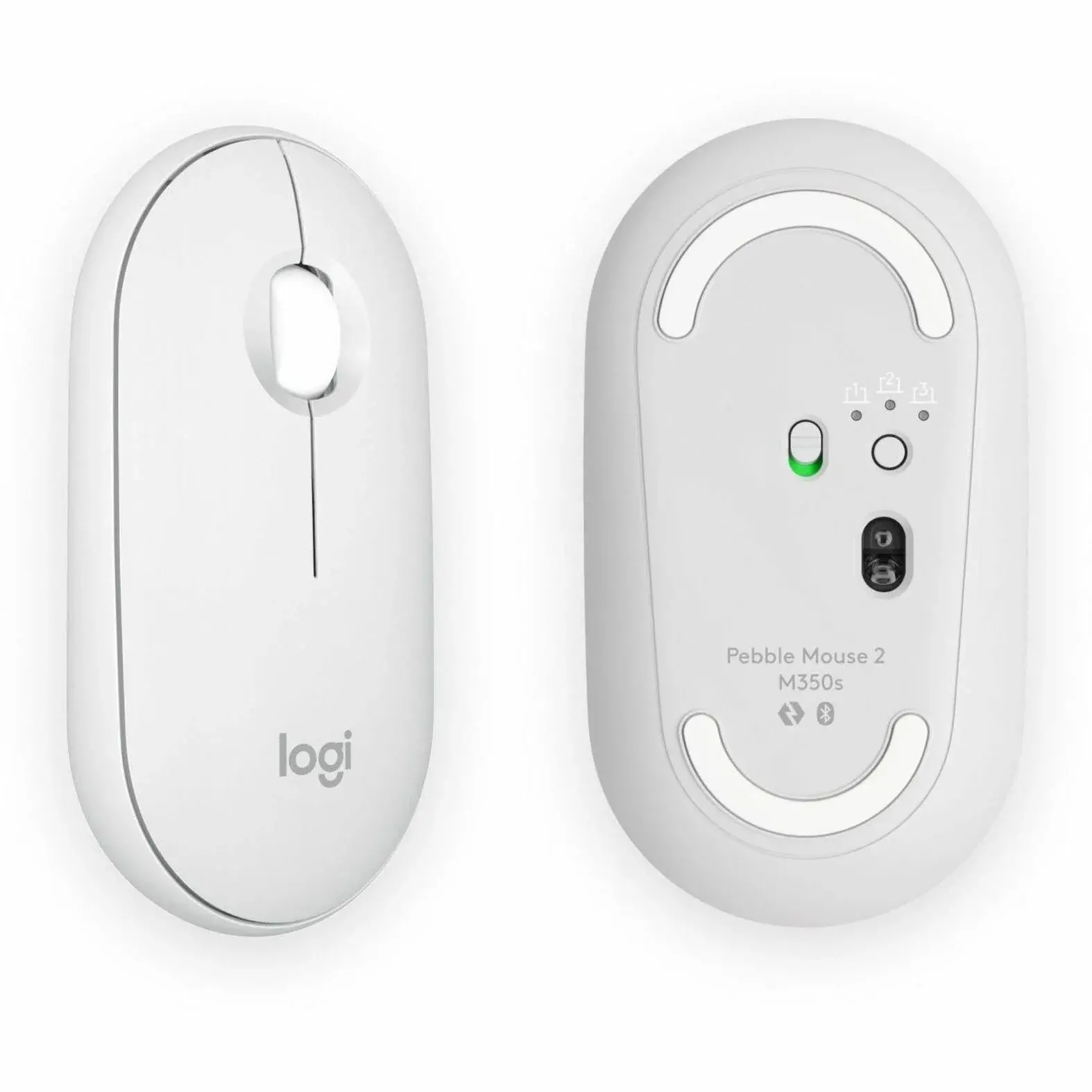 Logitech Wireless Mouse Pebble M350s BT Tonal White-image-2