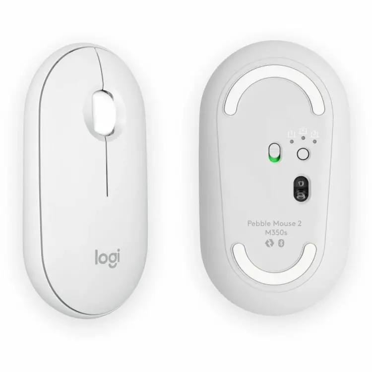 Logitech Wireless Mouse Pebble M350s BT Tonal White-image-2