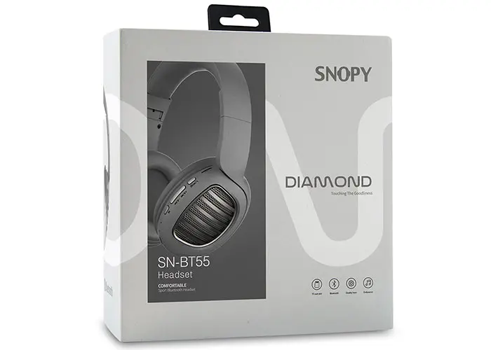 Snopy SN-BT55 Diamond Bluetooth Headset Black-image-4