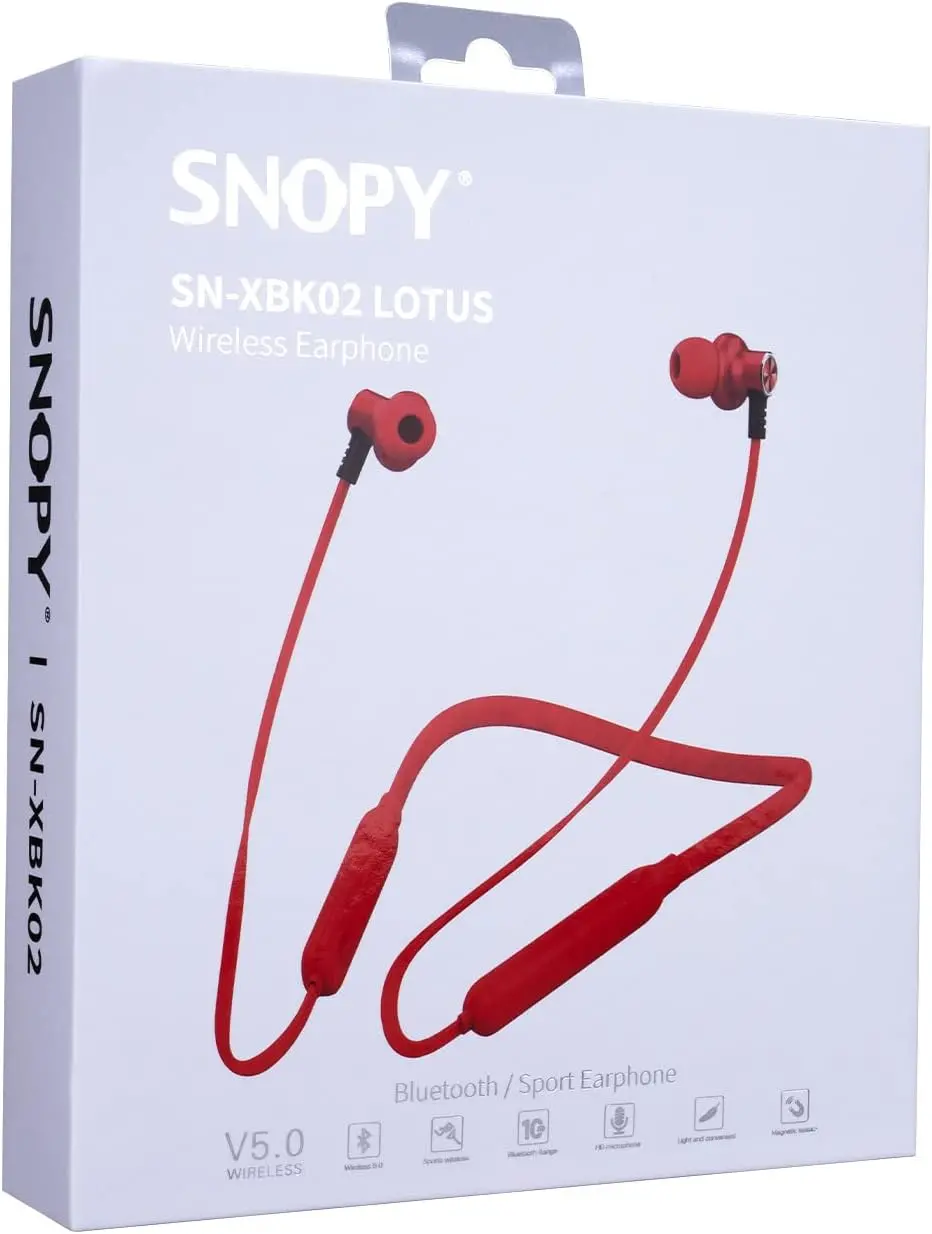 Snopy SN-XBK02 Lotus Bluetooth Headset Red-image-3