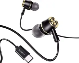 Usams EP-43 Type-C In-Ear Metal Earphone Black (HSEP4301)