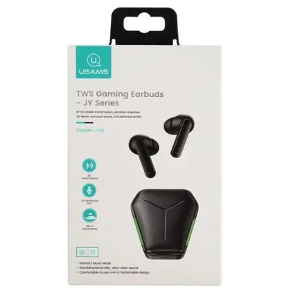 Usams JY01 TWS Gaming Earbuds Black (BHUJY01)-image-4