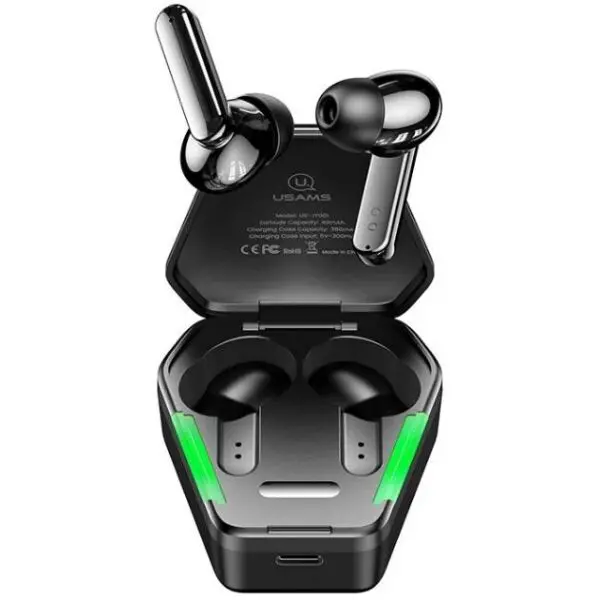 Usams JY01 TWS Gaming Earbuds Black (BHUJY01)-image-2