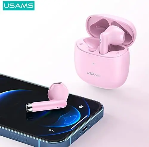 Usams NX10 ENC TWS Earbuds Pink (BHUNX03)-image-4