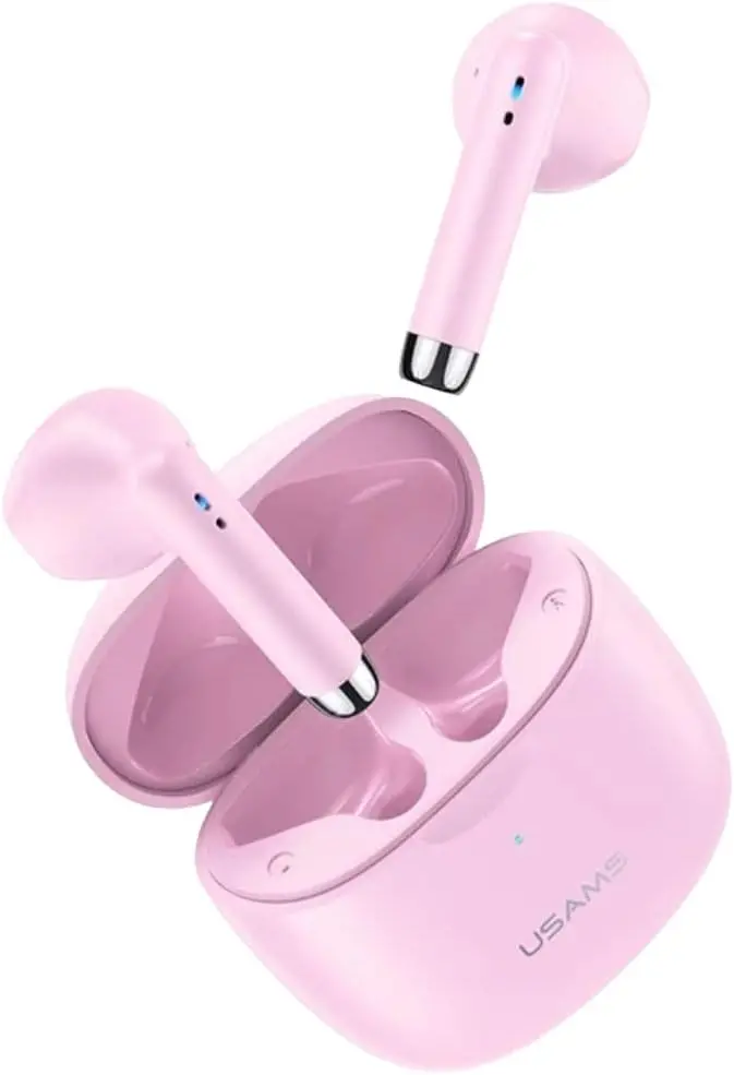 Usams NX10 ENC TWS Earbuds Pink (BHUNX03)-image-3