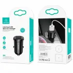 Usams US-CC114 C20 2.4A Dual USB Car Charger Black (CC114TC01)-thumb-2