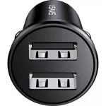 Usams US-CC114 C20 2.4A Dual USB Car Charger Black (CC114TC01)-thumb-4