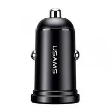 Usams US-CC114 C20 2.4A Dual USB Car Charger Black (CC114TC01)-image-5