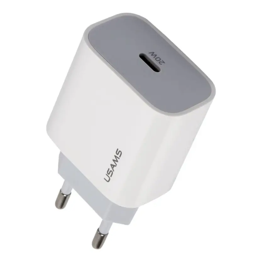 Usams US-CC118 T34 20W Fast Charger (EU) White (CC118TC01)-image-2