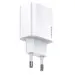 Usams US-CC118 T34 20W Fast Charger (EU) White (CC118TC01)