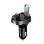 Usams US-CC122 C23 36W Dual USB Car Charger Transparent Black (CC122CC01)-thumb-2