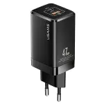 Usams US-CC137 T41 47W GaN PD+QC Mini Fast Charger (EU) Black (CC137TC01)-thumb-2