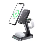 Usams US-CC150 3in1 Magnetic Wireless Charging Stand Black (CC150WXC01)-thumb-1