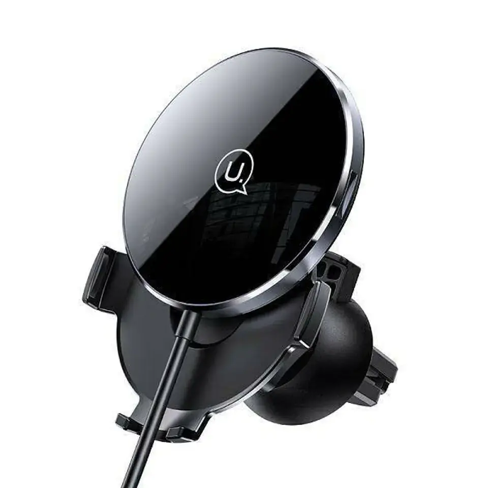 Usams US-CD164 15W Magnetic Car Wireless Charger Black (CD164DZ01)-image-3