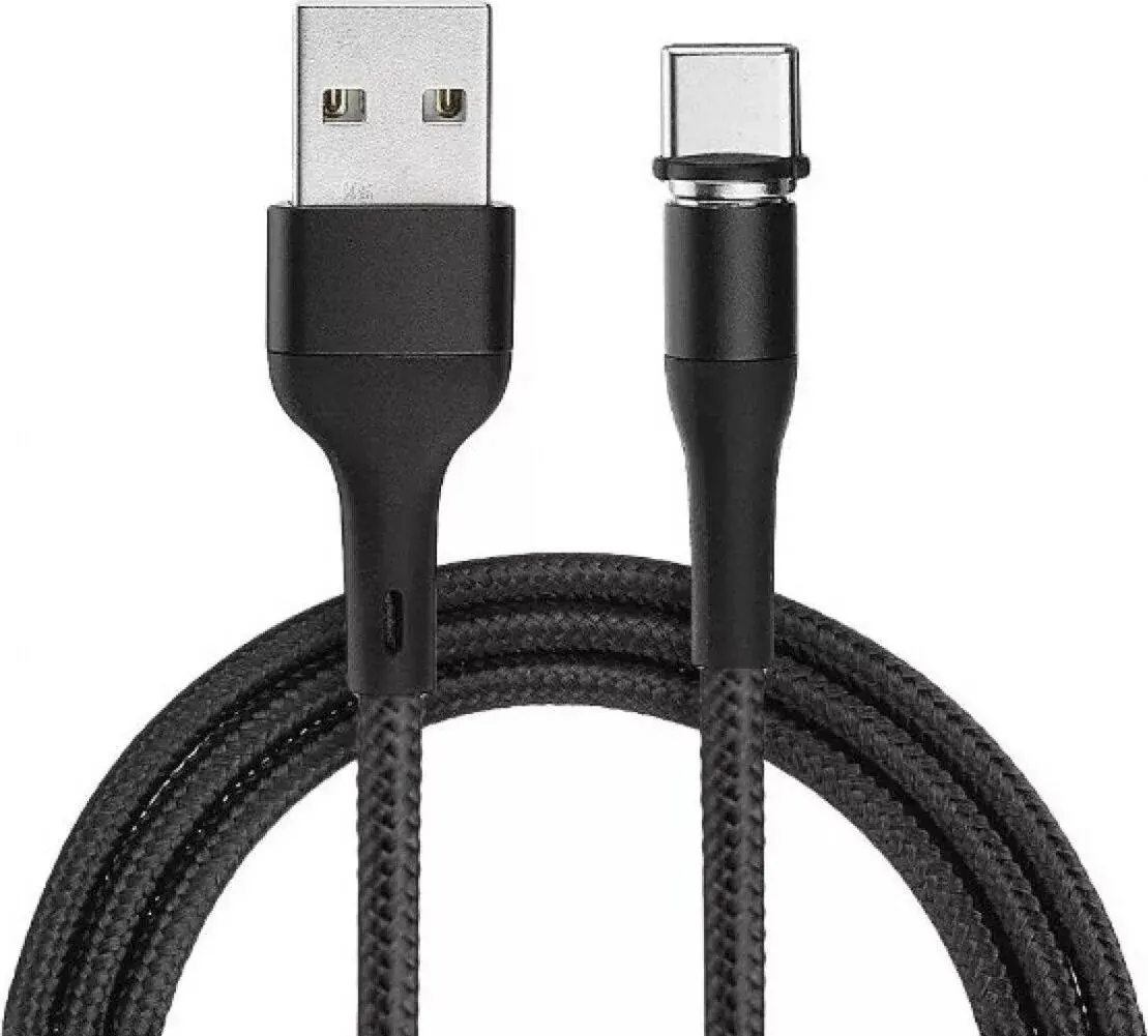 Usams US-SJ334 U29 Type-C Magnetic Cable 1m Black (SJ334USB01)-image-1