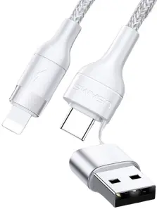 Usams US-SJ404 U31 Type-C/USB to Lightning Cable 1.2m White (SJ404USB02)