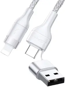 Usams US-SJ404 U31 Type-C/USB to Lightning Cable 1.2m White (SJ404USB02)