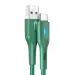 Usams US-SJ425 Lightning Smart Power-off Cable 1.2m Green (SJ425USB03)