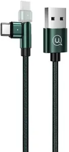 Usams US-SJ477 U60 Type-C Rotatable Cable 1m Green (SJ477USB02)