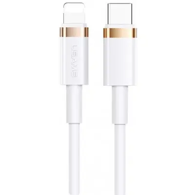 Usams US-SJ484 U63 Type-C to Lightning Cable 1.2m White (SJ484USB02)-image-1