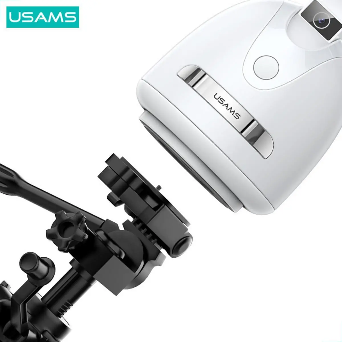 Usams US-ZB239 Smart Face Tracking Phone Holder White (ZB239GPQ01)-image-3