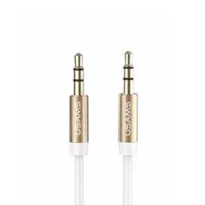 Usams YP-01 Aux Audio Cable 1m White (YP102)