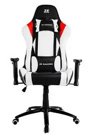 2E Gaming Chair BUSHIDO White/Black-image-1