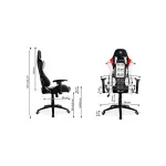 2E Gaming Chair BUSHIDO White/Black-thumb-2