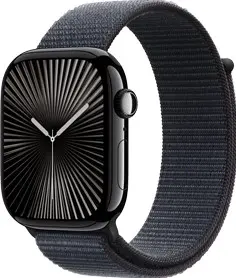 Apple Watch Series 10 GPS 42mm Jet Black Aluminium Case with Black Sport Band - S/M-image-4