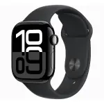 Apple Watch Series 10 GPS 42mm Jet Black Aluminium Case with Black Sport Band - S/M-thumb-1