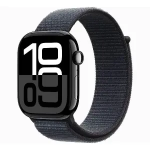 Apple Watch Series 10 GPS 46mm Jet Black Aluminium Case with Ink Sport Loop