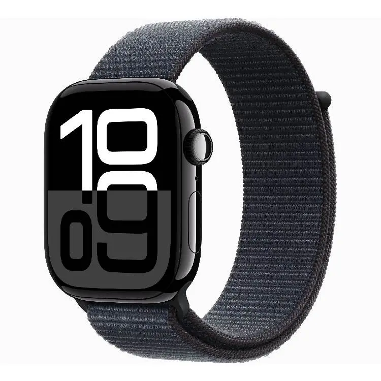 Apple Watch Series 10 GPS 46mm Jet Black Aluminium Case with Ink Sport Loop-image-1