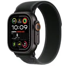 Apple Watch Ultra 2 2024 GPS + Cellular 49mm Black Titanium Case with Black Trail Loop - M/L-image-5