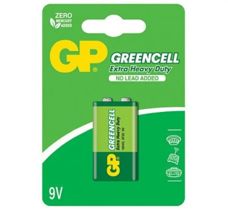 GP Greencell 9.0V (6F22) 1604GLF-U1-image-1