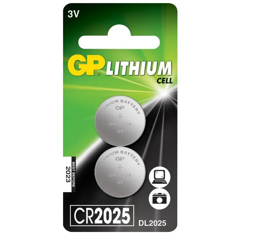 GP Lithium Button Cell 3.0V CR2025-PU2-image-1