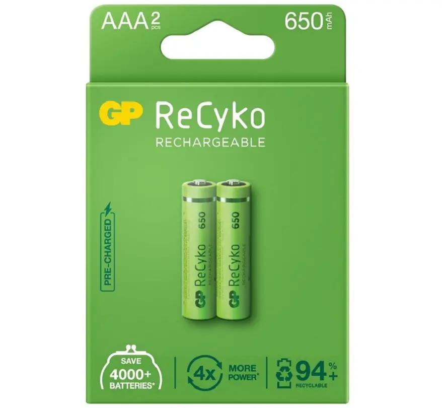 GP Rech. NiMH 1.2V 650mAh (R03) LSD 65AAAHCE-EB2-image-1