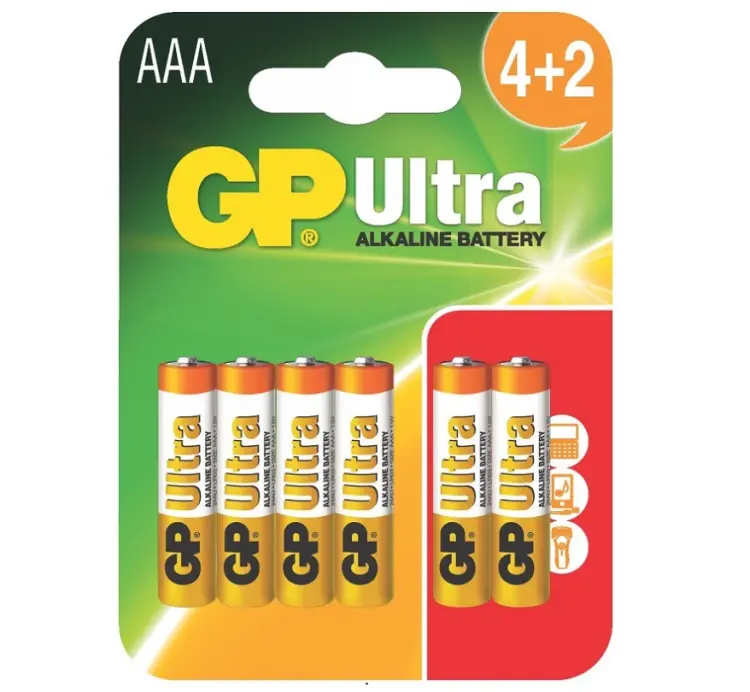 GP Ultra Alkaline (LR03) 24AU-U6 (4+2)-image-1