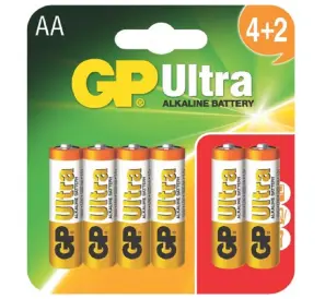 GP Ultra Alkaline (LR6) 15AU-U6 (4+2)