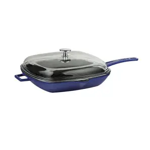 LAVA GRILL PAN 26X26 BLUE