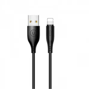 Usams US-SJ266 U18 Round Lightning Cable Black (SJ266USB01)