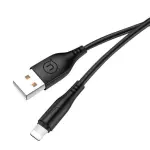 Usams US-SJ266 U18 Round Lightning Cable Black (SJ266USB01)-thumb-2