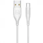 Usams US-SJ267 U18 Round Type-C Cable White (SJ267USB02)-thumb-1