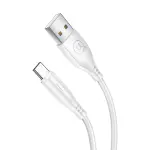 Usams US-SJ267 U18 Round Type-C Cable White (SJ267USB02)-thumb-2