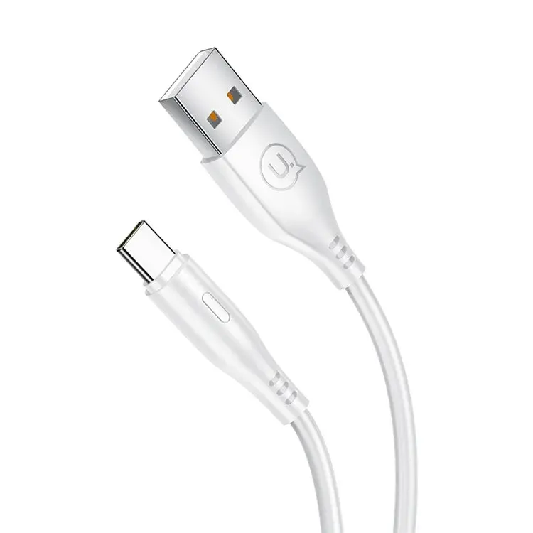 Usams US-SJ267 U18 Round Type-C Cable White (SJ267USB02)-image-2