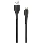 USB naqil Usams US-SJ373 U38 Micro Cable Black (SJ373USB01)-thumb-1